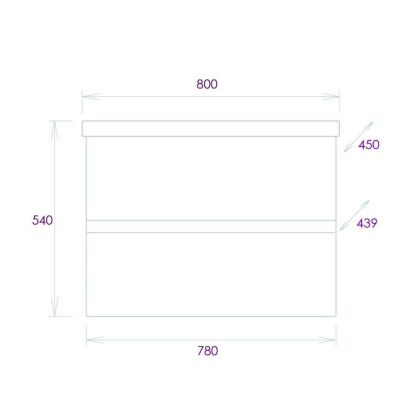 Тумба Onika Эвада 80 подвесная, белая (ум. Миранда 80/ Como-80)