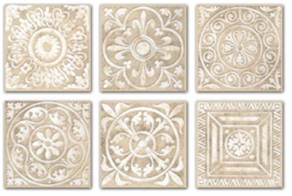 Вставка Сонет A1294\SG1550 бежевый  4,7х4,7, шт