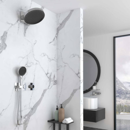 Душевой комплект VSFW-422TI3CH встраиваемый, термостатический, двухрежимный, хром