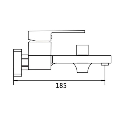 Смеситель для ванны Shevanik S96T S9602T