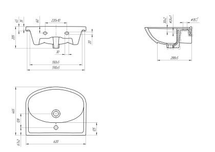 Раковина ERICA 60 Раковина ERICA 60