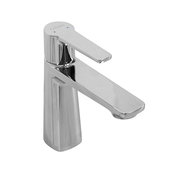 LUX-LS-01-W0 Смеситель для раковины однорычажный, без донного клапана, хром