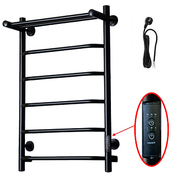 Полотенцесушитель Пэк сп 6 П 80х50 черный ВГП