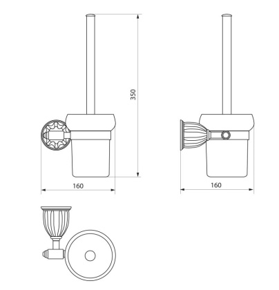 Ерш для туалета RUSH Socotra (ST12710) Ерш для туалета RUSH Socotra (ST12710)