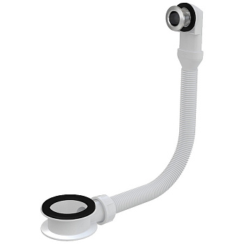 Слив-перелив для умывальника, хром