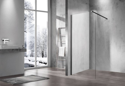 Душевая перегородка Walk-In VSW-1H600CLB, 600*2000, черный, стекло прозрачное Душевая перегородка Walk-In VSW-1H600CLB, 600*2000, черный, стекло прозрачное