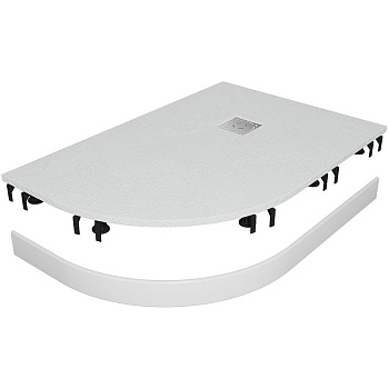 Душевой поддон асимметричный RGW ST/AR-W Белый (Комплект)  900x1200