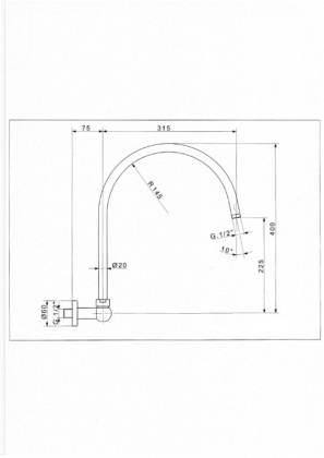 CZR-TDA3-02 Излив для душа Исполнение: Бронза 