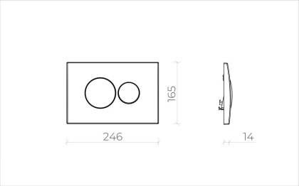 Кнопка смыва для инсталляции Creto Snap 2.0 KL-CR-751-0 белый глянцевый Кнопка смыва для инсталляции Creto Snap 2.0 KL-CR-751-0 белый глянцевый