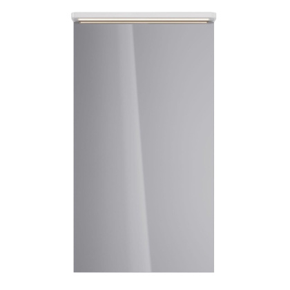 Шкаф зеркальный Lemark ZENON 45х80см 1 дверный, петли слева, с козырьком-подсветкой, с розеткой, цвет корпуса: Белый глянец