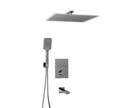 A171919 Thermo Встраиваемый комплект для ванны с верхней душевой насадкой, лейкой и изливом Wasserkraft