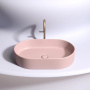 Умывальник чаша накладная овальная (цвет Розовый Матовый) Element 608*385*122мм
