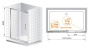 PREMIER-SOFT-W-BF-1-130-C-Cr-IV Душевая дверь
