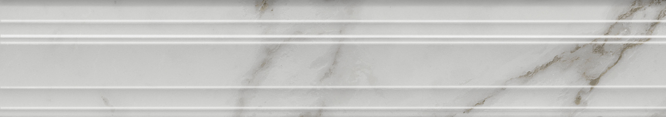 Бордюр Багет Монте Тиберио бежевый светлый глянцевый обрезной 40x7,3x2,7