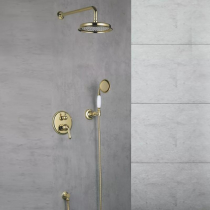 Душевая система встраиваемая Rose R0235E, золото