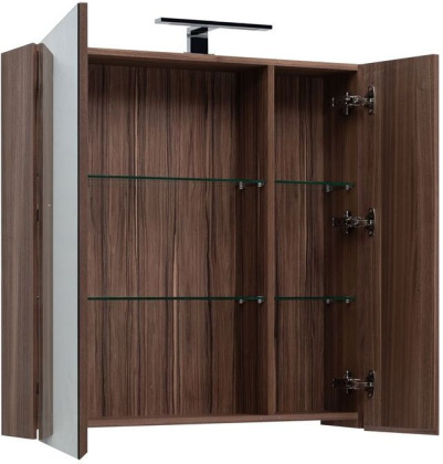 Зеркало-шкаф Aquanet Нью-Йорк 85 орех