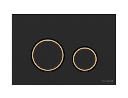 Кнопка TWINS пластик черный матовый с рамкой Кнопка TWINS пластик черный матовый с рамкой