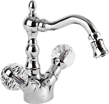 ATLANTIS-BS2-01-055 Смеситель на биде с донным клапаном, ручки мрамор 055 ATLANTIS-BS2-01-055 Смеситель на биде с донным клапаном, ручки мрамор 055