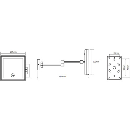 Косметическое зеркало с подсветкой Косметическое зеркало с подсветкой