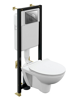 Комплект PARVA CO DPL EO slim + BLACK + LEON хром глянцевый Комплект PARVA CO DPL EO slim + BLACK + LEON хром глянцевый