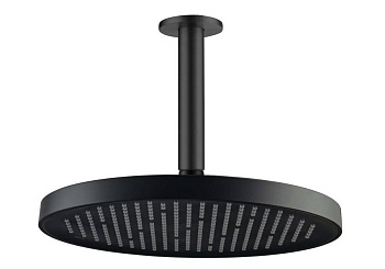 Верхний душ потолочный 260мм AQUATEK, матовый черный AQ2070MB 