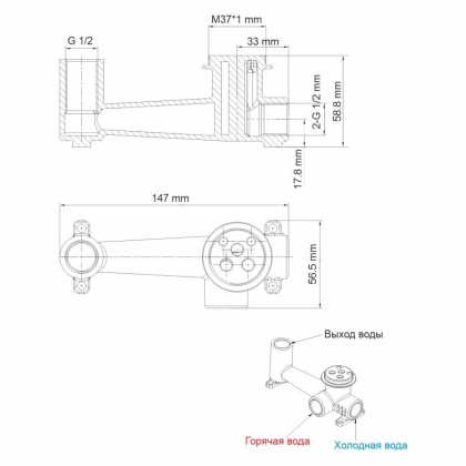 Смеситель для раковины WasserKRAFT Sauer 7130 Смеситель для раковины WasserKRAFT Sauer 7130