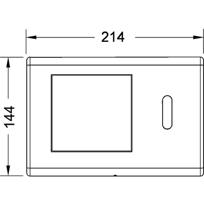Панель смыва унитаза TECEplanus с ИК-датчиком, батарейка 6 В