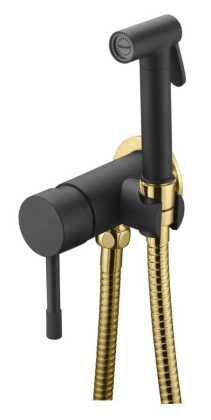 Смеситель гигиенический, Uno. Black Gold