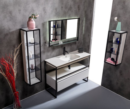 Столешница моноблок Vallessi 120 белая керамика Столешница моноблок Vallessi 120 белая керамика