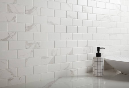 Керамическая мозаика, Brick Carrara Matt 45х95, Brick & Metro