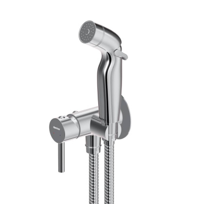 211000000 Option, Смеситель монтируемый в стену, с гиг.душем и крючком