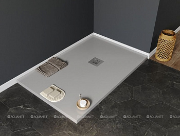 Душевой поддон Aquanet Pleasure 140х80 серый