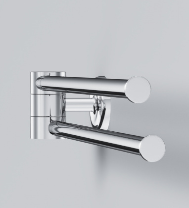 Двойная вешалка-вертушка для полотенец Like, 6,3х38х5,5 см, хром, A8032600