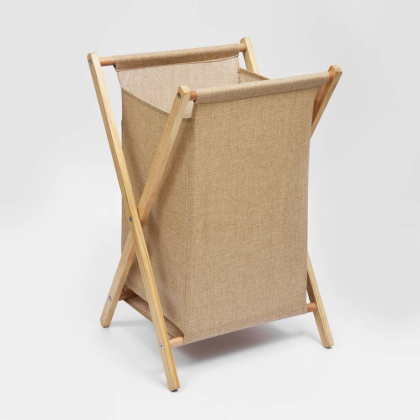 Корзина для белья Nau, 42х41х65 см, бежевая, WB-771-L