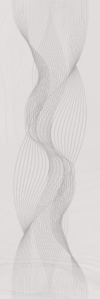 Декор Веро серый светлый глянцевый обрезной 40x120x1