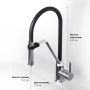 Смеситель Для кухни с гибким изливом F8013000 Like Смеситель Для кухни с гибким изливом F8013000 Like