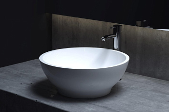 Раковина Salini GLORIA 302 1102202MRH S-Stone покраска по RAL снаружи, накладная, матовая