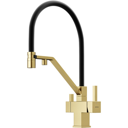 Смеситель для кухни SANCOS Loro c возможностью подключения фильтра для воды, цвет брашированное золото, арт. SC4007BG Смеситель для кухни SANCOS Loro c возможностью подключения фильтра для воды, цвет брашированное золото, арт. SC4007BG