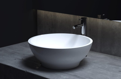 Раковина Salini GLORIA 302 1102202MRH S-Stone покраска по RAL снаружи, накладная, матовая