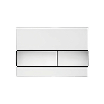 Стеклянная панель смыва унитаза TECEsquare для системы с двойным смывом