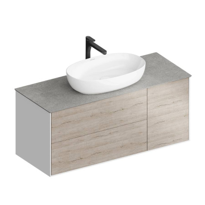 Тумба PLAZA Modern подвесная с ящиками 120, дуб Орегон PLB.M.120.3\OAK.O