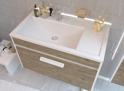 Раковина "Валенсия 80"левая 800х450 Раковина "Валенсия 80"левая 800х450