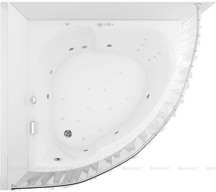 Карниз для ванны Aquanet Fregate полукруглый 120х120
