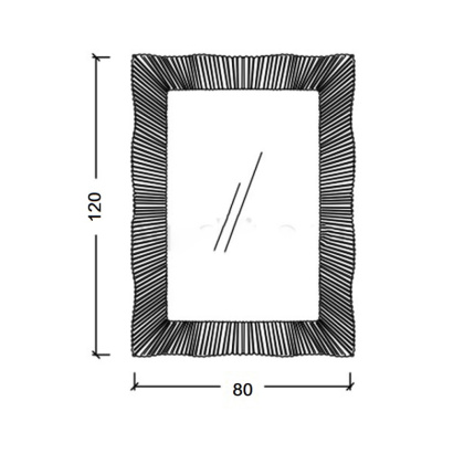 Зеркало SOHO золото с подсветкой, 80х120 массив 521 Boheme Зеркало SOHO золото с подсветкой, 80х120 массив 521 Boheme