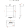 Полотенцесушитель Лотос эл ТЭН 1 П 80*50 (ЛЦ28)