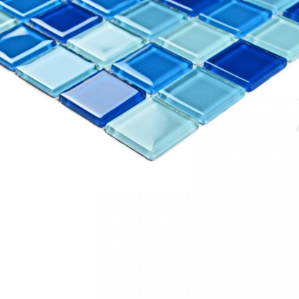 Мозаика стеклянная Navy blu (чип 4*25*25) 300*300(22шт.-1.98м2), м2 Мозаика стеклянная Navy blu (чип 4*25*25) 300*300(22шт.-1.98м2), м2