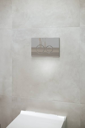 Клавиша смыва Creto Snap 1.1 для унитаза, глянцевый хром