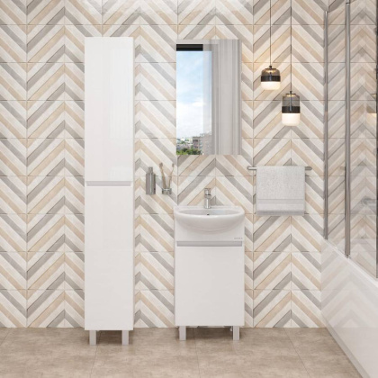 Тумба Onika Милтон 45 напольная, белая (ум.Уют 45)