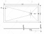 Душевой поддон прямоугольный RGW ST-W Белый (Комплект)  1000x1200