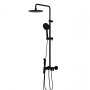 DX220910300_xxx Apollo, душевая система со смесителем-полкой: верхний душ 230мм, ручной душ 120мм,